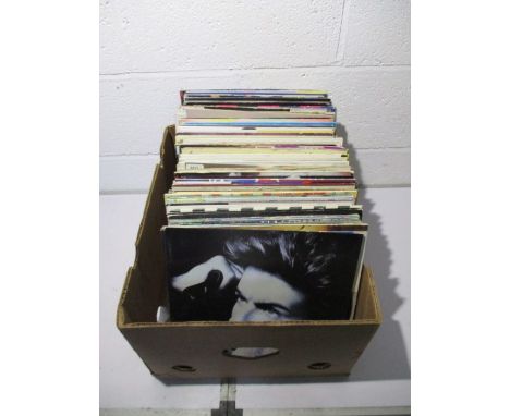 A collection of mainly 1980's 12" vinyl singles including Dire Straits, Phil Collins, Michael Jackson, George Michael, Starsh