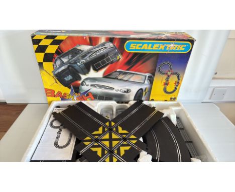 Includes two racing cars and track pieces, Sport Advanced Track System.