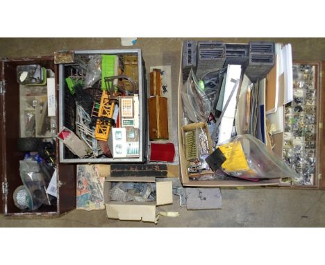 A large quantity of modelling tools, materials, kits and model parts, etc. 