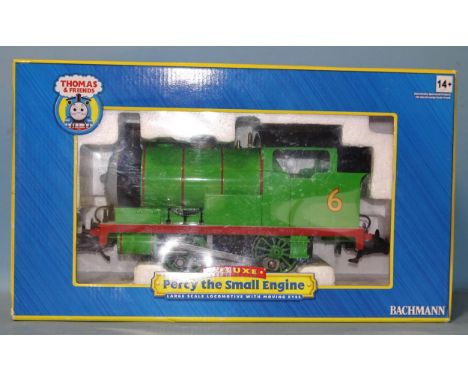 Bachmann G Scale, Thomas &amp; Friends DeLuxe, no.91402 Percy the Small Engine, (boxed). 