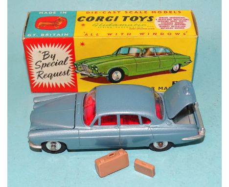 Corgi, 238 Jaguar Mark X, (boxed, with two suitcases). 