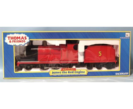 Bachmann G Scale, Thomas &amp; Friends DeLuxe, no.91403, James the Red Engine, (boxed). 