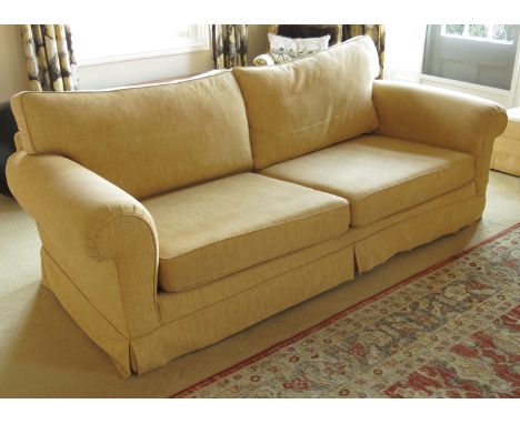 A large sofa, with roll arms, width 94ins