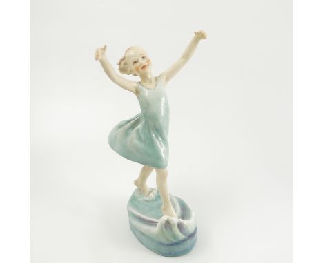 A Royal Worcester figure, Dancing Waves, modelled by F G Doughty, model number 3225, height 9.25ins