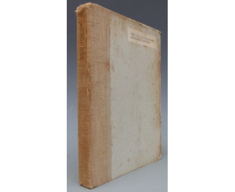 Brooke, Rupert: "The Collected Poems of Rupert Brooke" 1919. Riccardi Press numbered 978, limited edition of 1,000. Portrait 
