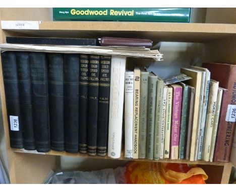 A quantity of vintage car motoring interest books including The Morris Motor car 1913-83 by Edwards, Modern Motor Engineer in