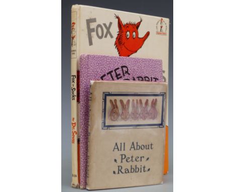 Dr. Seuss Fox in Socks, Collins and Harvill 1966 first English edition with All About Peter Rabbit by Beatrix Potter 1914 in 