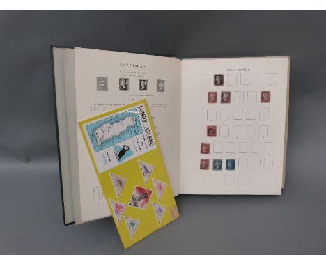 A Windsor G.B stamp album Volume 1 1840-1976, includes good four margin penny black with red Maltese Cross cancellation