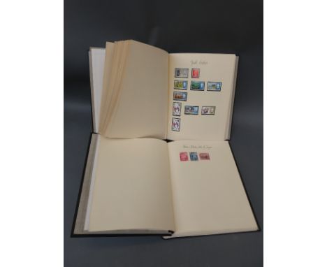 Two Senator stamp albums of Commonwealth stamps 