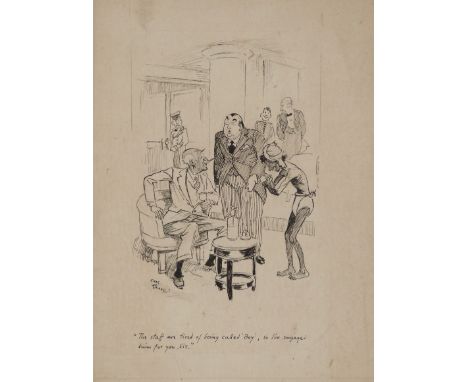 Charles Grave / Chas Grave (1886-1944), British cartoonist for Punch magazine, politically incorrect pre-WW2 social history p