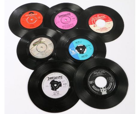 7 x Rock/Psychedelia 7" singles. Canned Heat - Time Was (LBF 15200). The Doors - Riders On The Storm (K 12021). Fleetwood Mac
