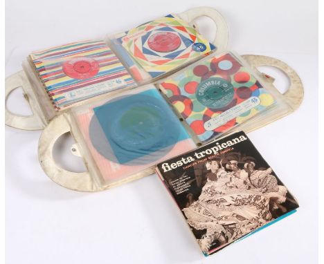 Collection of 60's Pop/Rock, Jazz and Classical 7" singles in two vintage carry cases.