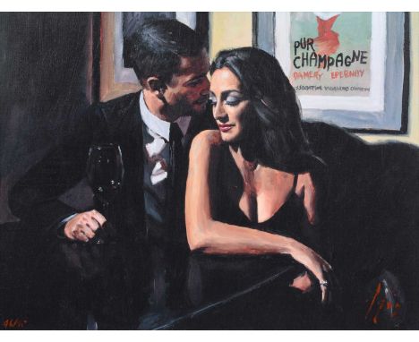 Fabian Perez (Argentinian 1967-) ''Proposal at Hotel Du Vin'', signed and numbered 46/95, limited edition giclee print.45cm x
