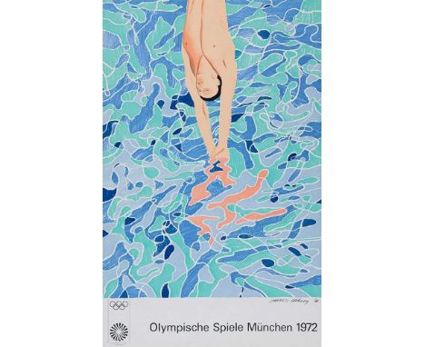 David Hockney R.A. (British 1937-) "Olympische Spiele Munchen 1972" (Baggott 34), 1970, published by Editions Olympia 1972 Gm