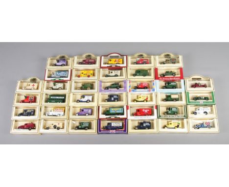 Thirty-eight scale model vehicles, produced by Lledo. To contain promotional and TV examples including Dad's Army, Carnation 