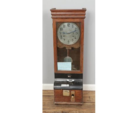 A International Time Recorder Co Ltd clocking in clock. Serial Number 214400.Hx120Wx37cmDx27cm