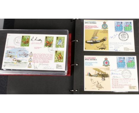 Two albums of RAF and Squadron Series First Day Covers, from 1970s to 1980s with signed and limited edition examples, approx.