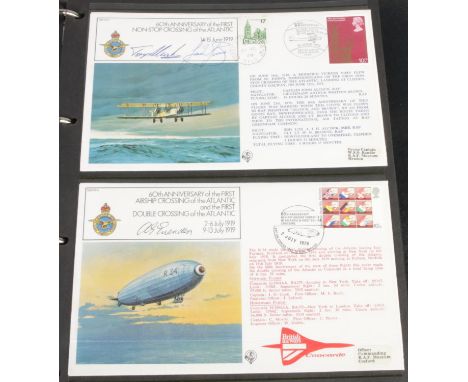 A RAF "Famous First Series" covers album, comprising signed and special limited edition covers, approx. 43 covers.