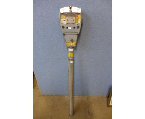 A vintage galvanised parking meter 