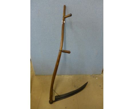 A vintage elm scyth 