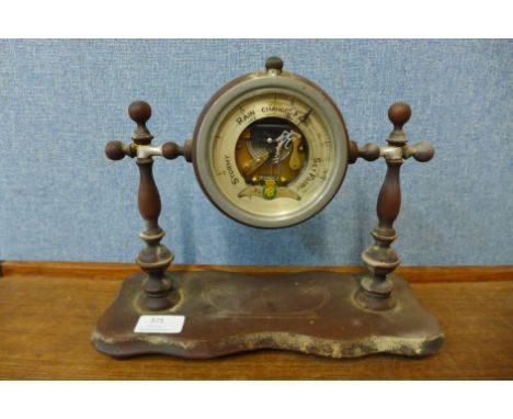 A WWI Royal Flying Corps desk top aneroid barometer 