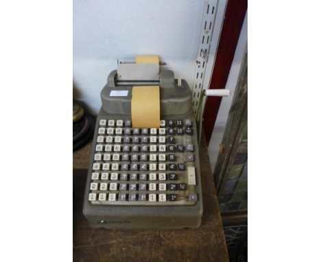 A vintage Burroughs adding and subtracting machine 