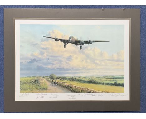 WW2. 10 signed Robert Taylor Colour Print titled Early Morning Arrival. Signed in pencil by Flight Lieutenant Bill Reid VC, W