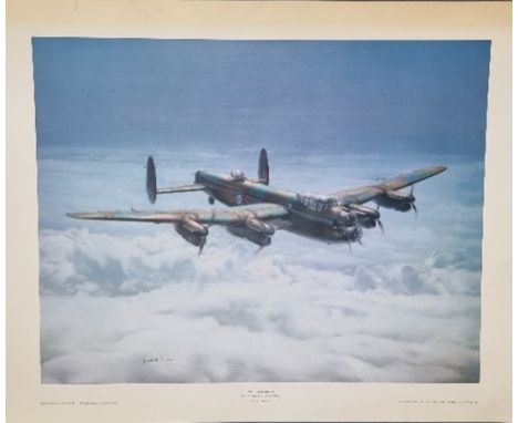 WW2 Colour Print Titled Moonlight Return from an oil painting by Gerald Palmer. Measures 22x18 inches appx. Good condition. A