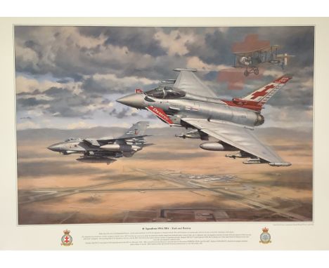 Aviation Art Print SEEK AND DESTROY RAF No.41 (R) Sqn Centenary by Ronald Wong 27.5x20 inch colour print. Good condition. All