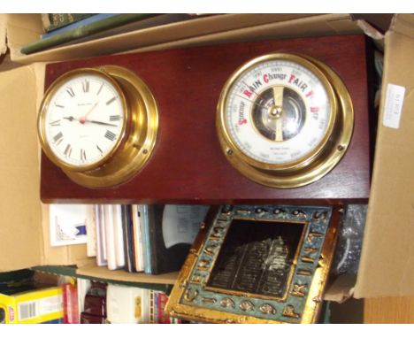 Collection of wall tiles (some Pilkington's) to include a barometer etc  