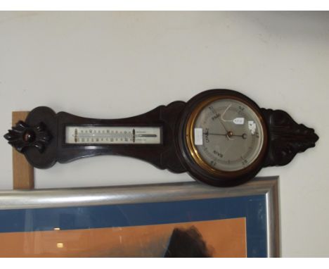 Edwardian banjo barometer 