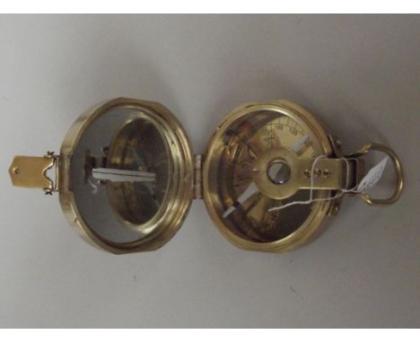 Brass prismatic compass