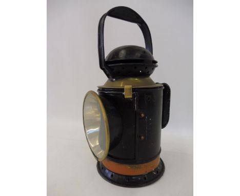 A British Railways Western Region hand held railway lamp. 