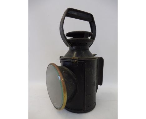 A British Railways hand held railway lamp. 