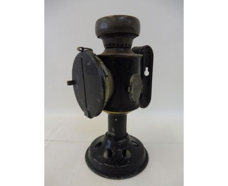 A rare war time hand held lamp by T.E. Bladon &amp; Son Ltd, dated 1941.
