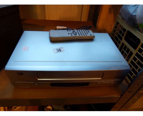 VHS tape player and recorder