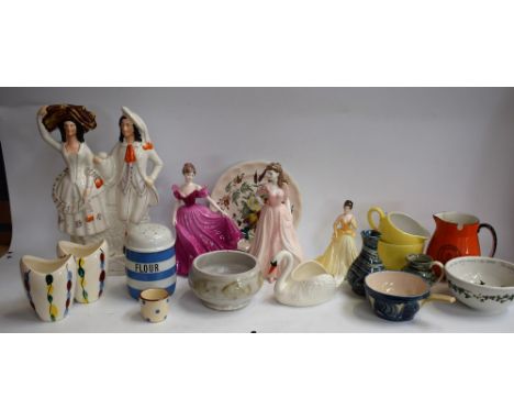 A Coalport figure, Alison, boxed; another, Jacqueline, boxed; another, smaller, Angela, limited edition 3890/5000, boxed with