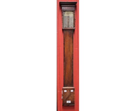 A 19th century mahogany cased stick barometer, Stenson, Derby, faults, 101cm high Condition Report: Please refer to attached 