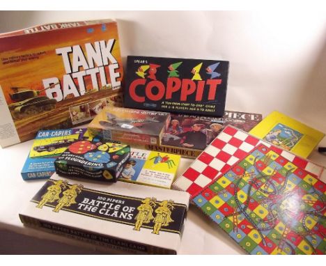 A box of vintage board games 