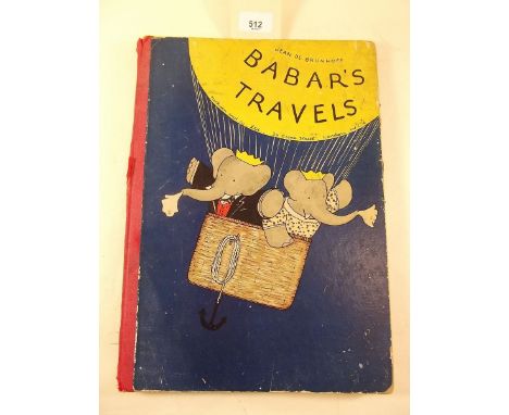 Jean De Brunholl 'Babar's Travels' - first English edition 1935