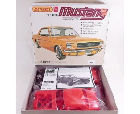 A Matchbox 1:16 Mustang PK7508 1.16 scale model kit, unused.