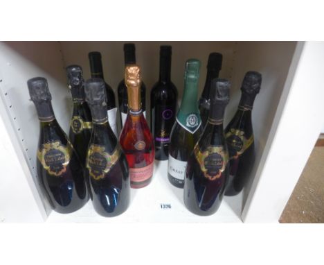 Eleven bottles of wine - Gt Western Sparkling, St Orsola sparkling rose, Seaview sparkling, Lehmans Antiqus, Maine Gazin, Cho