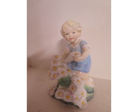 A Royal Worcester figure - May 3455 - modelled by  F G Doughty - Height 12cm Condition report: Good used condition 