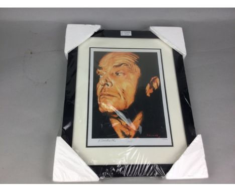 LIMITED EDITION PRINT OF JACK NICHOLSON, signed by R. Chadwick