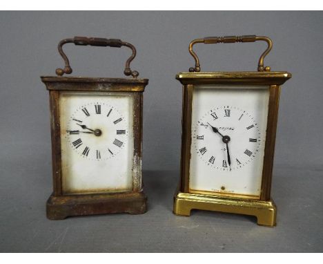 A Bayard brass cased carriage clock and one other. [2]
