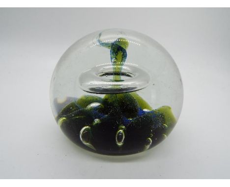 Caithness - A limited edition paperweight 'Orbit' made by Peter Holmes from a Colin Terris design, signed to the base and num