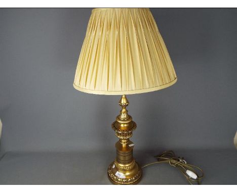 A good quality table lamp, approximately 57 cm to top of fitting.