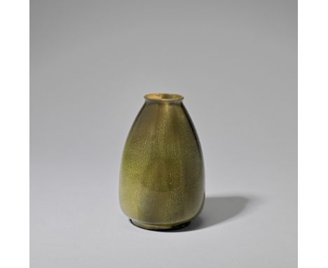 Dr Christopher Dresser: Made by Linthorpe PotteryVase, circa 1880Ceramic, oviform covered with a speckled glaze.13.5 cm highI