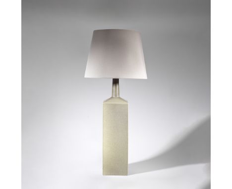 Le KlintFloor lamp, model no. 357, 1960sGlazed stoneware, fabric shade.94.5 cm highProduced by Le Klint, Copenhagen, Denmark.