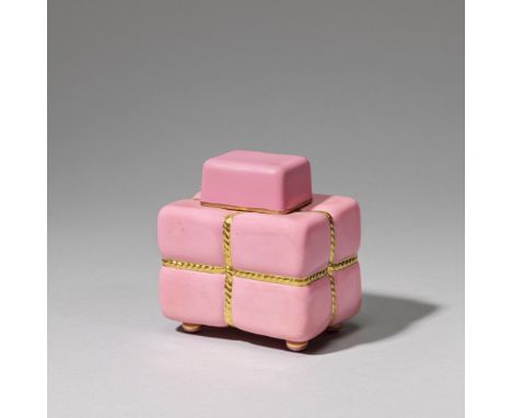 Attributed to Dr Christopher Dresser: Made by MintonTea caddy, shape 1471, circa 1891Ceramic, modelled in the form of a tea b